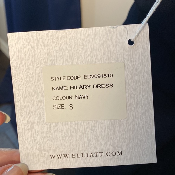 NWT ELLIATT Navy Hilary Dress sz S - Picture 6 of 7